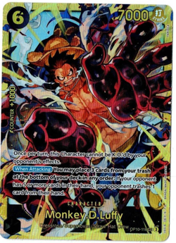 One Piece TCG Monkey D. Luffy OP10-118 SEC NM English Royal Blood - Image 1
