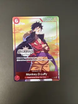 One Piece Monkey.D.Luffy P-001 Online Regional 2024 Vol. 2 Participant P NM - Image 1