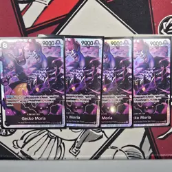 ONE PIECE TCG: GECKO MORIA OP06-086 PLAYSET x4 WINGS OF THE CAPTAIN - Image 1