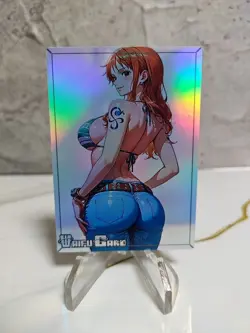 Nami Trading Card Waifu Goddess Story Anime Girl holo Karte Manga Sexy Full Art - Image 1