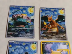 4 Pokemon x Van Gogh Black Star Promo ACG Art Card - read description - Image 2