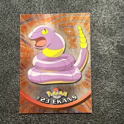 EKANS #23 2000 TOPPS CHROME SERIES 1 HOLO FOIL POKEMON TV ANIMATION CARDS - Image 1