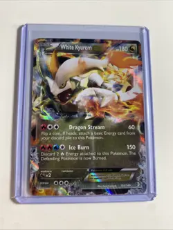 Pokemon TCG BW Boundaries Crossed White Kyurem EX 103/149 Rare Holo Card - Image 1