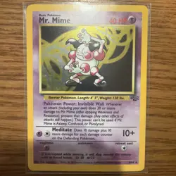 Mr. Mime - 6/64 - Pokemon Jungle Unlimited Holo Rare Card WOTC LP - Image 1