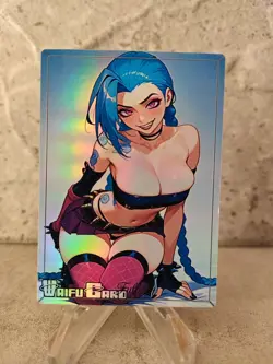 Jinx Trading Card Waifu Goddess Story Anime Girl holo Karte Manga Full Art - Image 1