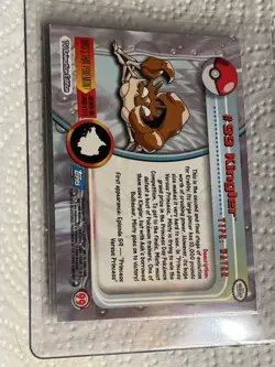 2000 Pokemon TV Animation Edition - Holo Foil card 99 Kingler - Image 2