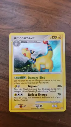 Ampharos 1/127 Holo Rare Platinum Pokemon Card LP Lightly Played - Image 2