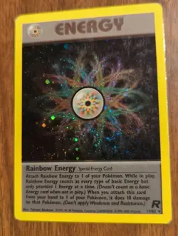 Pokemon Card Rainbow Energy 17/82 Holographic 1999-2000 - Image 1