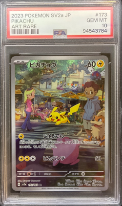 PSA 10 Pikachu Art Rate #173 2023 Japanese SV2a Pokemon Card - Image 1