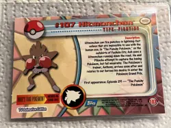 2000 Pokemon TV Animation Edition - Holo Foil card 107 Hitmonchan - Image 2