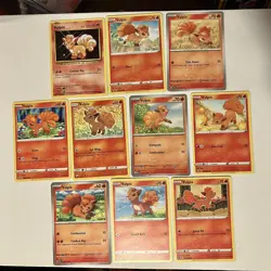 Vulpix Pokemon Card Lot x10 Unique Cards Excellent Condition. - Image 1