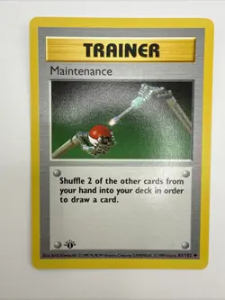 Maintenance 83/102 Base Set 1st Edition Regular Uncommon Vintage Pokemon Card - Image 3