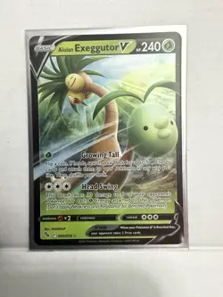 Pokemon TCG Alolan Exeggutor v Ultra Rare Card #5/78 - Image 1