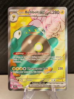 Pokemon TCG Journey Together Iono's Bellibolt EX Full Art Card 172/159 - Image 1