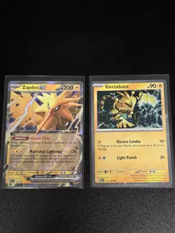 Zapdos EX SVP 049 Electabuzz 125/165 Pokemon Card 151 S&V Black Star Promo Cosmo - Image 1