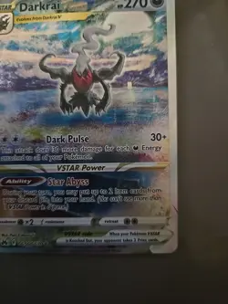 Darkrai VSTAR Crown Zenith: Galarian Gallery Ultra Rare Holo Card GG50/GG70 NM - Image 2