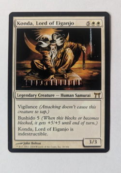 Magic Mtg Champions of Kamigawa Konda Lord of Eiganjo lightly played - Image 1