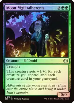 NM Foil Moon-Vigil Adherents, MTG, Lorwyn Eclipsed, Magic the Gathering, 184 - Image 1