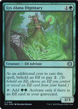 Lys Alana Dignitary Lorwyn Eclipsed Foil NM 180 - Image 1