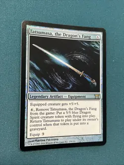 MTG FOIL Tatsumasa, The Dragon’s Fang Champions Of Kamigawa NM - Image 2