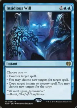 1x Insidious Will Kaladesh MTG Magic the Gathering - Image 1