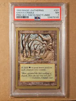 Gaea's Cradle - Matt Linde - 1999 World Championship MTG - PSA NM 7 - PROMO - Image 2