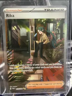 Pokemon Rika Special Illustration Rare Holo 258/182 SV04: Paradox Rift English - Image 1