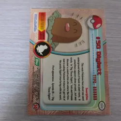 Pokemon 1999 Diglett 50 Topps Series 1 3rd Print Green Logo LP - Image 2