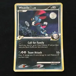 Weavile G 17/127 Pokemon Card (Reverse Holo) Moderately Played/HP - Image 1