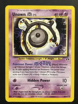 UNOWN M - Neo Discovery Set - 49/75 - Uncommon - Pokemon Card - Unlimited LP - Image 1