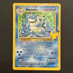 Blastoise Celebrations Classic Collection 2/102 Holo Base Set Pokemon Card 2021 - Image 1