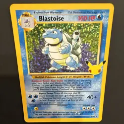 Blastoise Celebrations Classic Collection 2/102 Holo Base Set Pokemon Card 2021 - Image 3