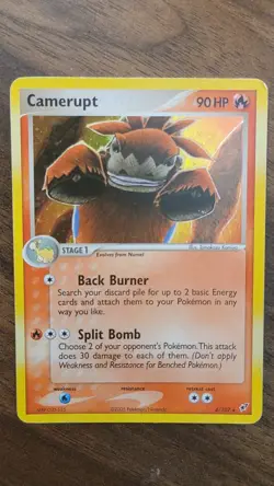 Camerupt 4/107 EX Deoxys (2005) Holo Rare Unique Art Card Pokemon TCG - Image 1