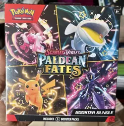 Pokemon TCG Scarlet & Violet Paldean Fates Booster Bundle 6-Pack New Sealed 2025 - Image 1