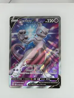 2019 Pokemon SWSH Black Star Mewtwo V SWSH229 NM - Image 1
