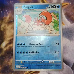Pokemon Scarlet & Violet 151 Reverse Holo Rare Kingler 099/165 Near Mint TCG - Image 1