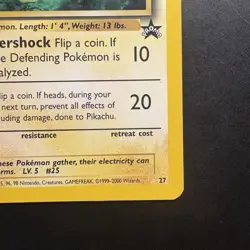 Pokemon Vintage Promo #27 Pikachu Wotc Black Star Movie Promo 2000 - Image 4