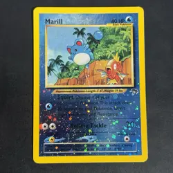 Pokemon Vintage Southern Islands Reverse Holo Marill 11/18 Rare WotC Promo - Image 2