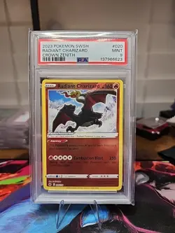 Pokemon TCG - Mint PSA 9 Radiant Charizard Crown Zenith 20/159 English - Image 1