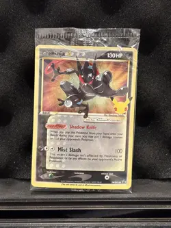 (SEALED) Greninja Gold Star SWIRL SWSH144 Promo Holo Celebrations Pokemon TCG NM - Image 1