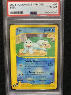 2003 Pokemon Skyridge Seel 95/144 PSA 10 Gem Mint - Image 1