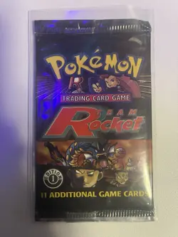 Pokemon 1st Edition Team Rocket Booster Pack Factory Sealed 1999-2000 - Image 1