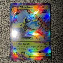 Pokemon TCG M AMPHAROS EX #28 Ancient Origins Holo NM Near Mint Ultra Rare - Z-1 - Image 1