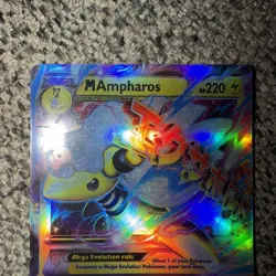Pokemon TCG M AMPHAROS EX #28 Ancient Origins Holo NM Near Mint Ultra Rare - Z-1 - Image 2
