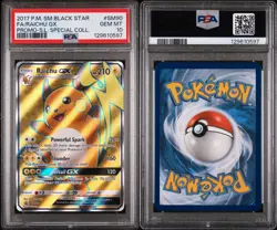 2017 POKEMON SM SHINING LEGENDS SPECIAL COLLECTION FULL ART/RAICHU GX PSA 10 - Image 3
