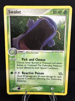 2006 Pokemon Swalot 11/100 Crystal Guardians Holo EX - Image 1