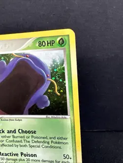 2006 Pokemon Swalot 11/100 Crystal Guardians Holo EX - Image 3