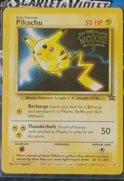 Pikachu (Movie Promo) 04/53 WoTC Promo Pokemon TCG HP - Image 1