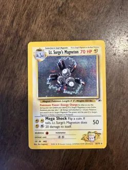 Pokemon TCG Lt. Surge's Magneton Gym Heroes 8/132 Holo Unlimited Rare - Image 1