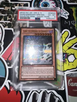 2012 Yu-Gi-Oh! Gorz The Emmisary of Darkness Ghost Rare #EN024 PSA 6 - Image 1